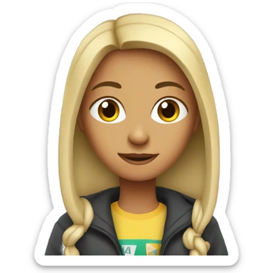 girl in car interior sticker