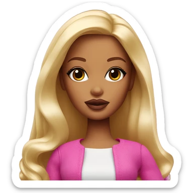 Big lips barbie doll sticker