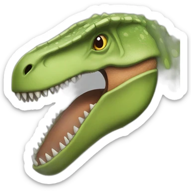 Dinosaur maw shot sticker