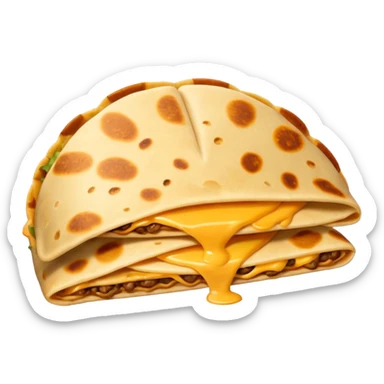 make a blend of a quesadilla and a armadillo sticker