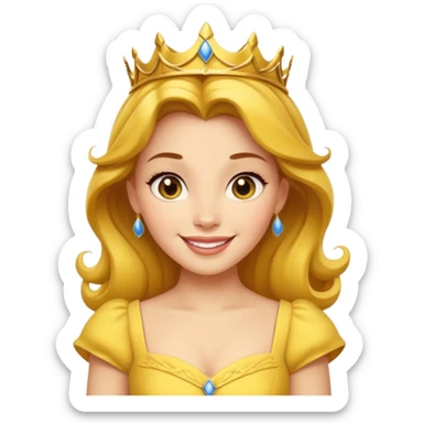 princess belle emoji not photo sticker