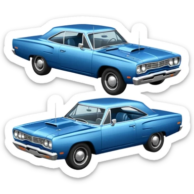 1969 roadrunner car sticker