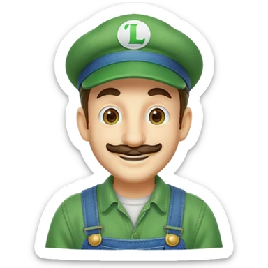 Luigi from Mario Bros sticker