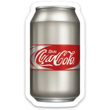 Vintage glass DIET coke sticker