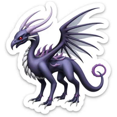 Lunala-Darkrai-Palkia-Fakémon-hybrid-creature (full body)  sticker