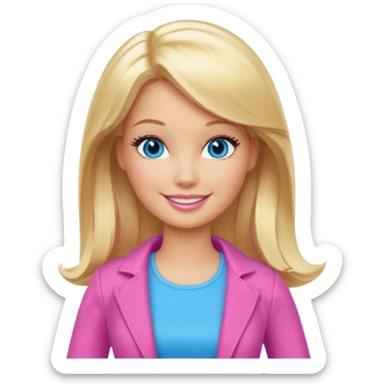 barbie girl different sticker