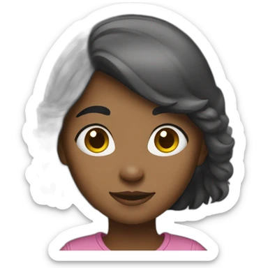 Girl not use phone sticker