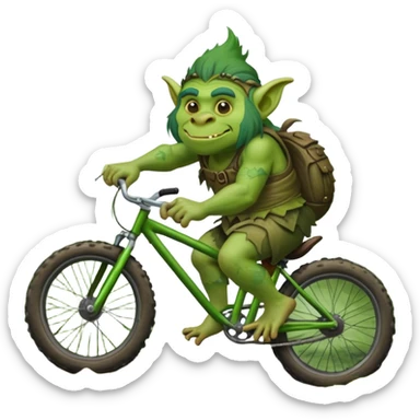 troll with a bike sticker
