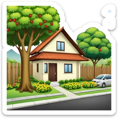 Kreasikan grafik yang menggambarkan sebuah perkampungan yang dikelilingi oleh pegunungan, dengan rumah-rumah yang beratap batu dan jalan yang berliku-liku. Tambahkan detail seperti kabut yang mengambang, pohon-pohon yang menjulang, dan burung-burung yang terbang. sticker