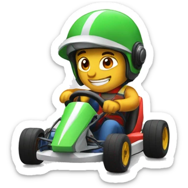A cool kart sticker