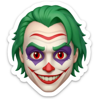 Joker ki souris avec des yeux rouge sticker