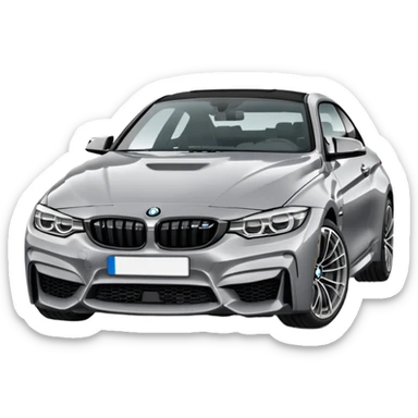 Grey bmw g26 m440i 2022 emoji sticker