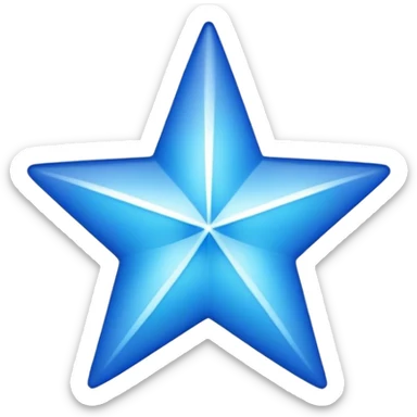  étoile bleu sticker