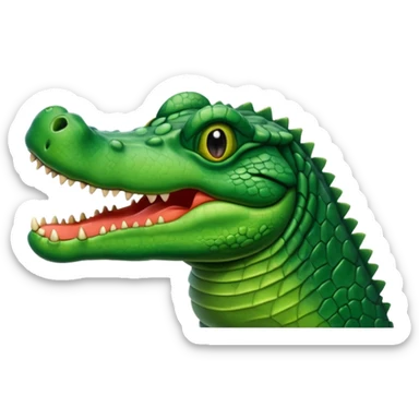 Blind crocodile sticker