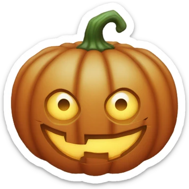 Halloween pumpkin sticker