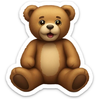 Teddy bear sticker