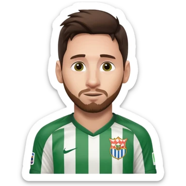 Messi con la camisa de nacional sticker