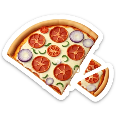 pizza with only ,onions sticker