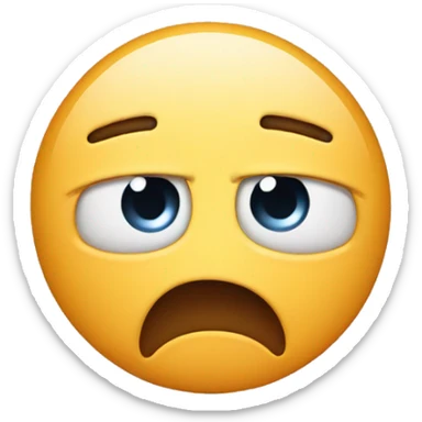 flushed face emoji crying sticker