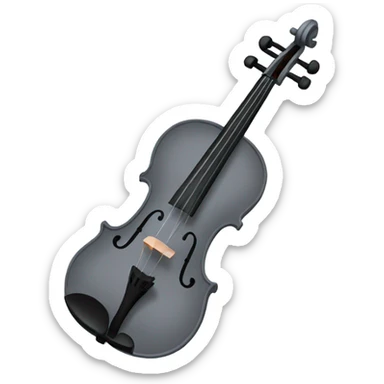 grey violin sticker