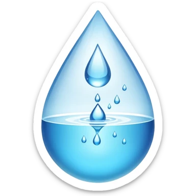 Spring water sticker