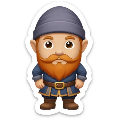 A dwarf standing sticker