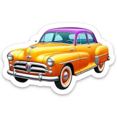 classic cars sticker