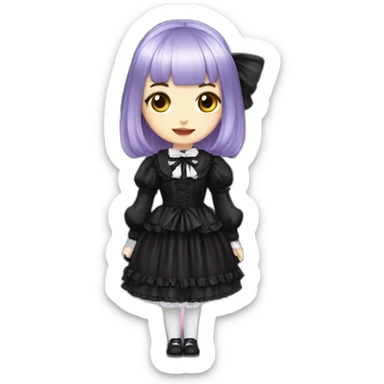 Gothic lolita sticker
