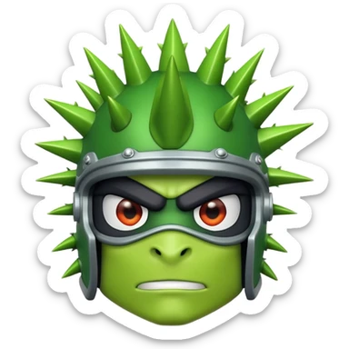 The spike villain from mario sticker