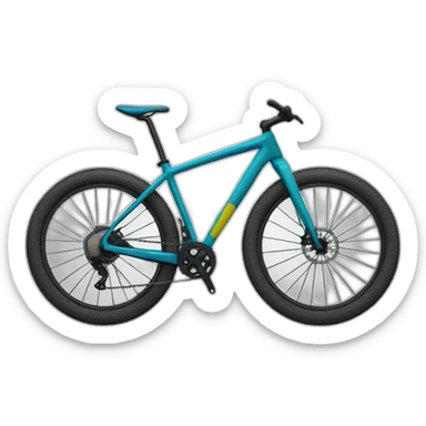 Tired MTB cyclist sticker