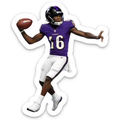 Lamar Jackson dancing  sticker