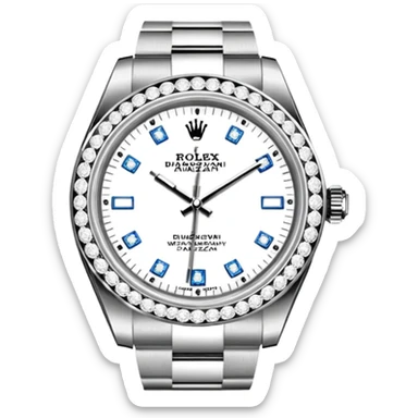 rolex wysadzany diamentami sticker
