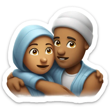 Kisses and hugs sticker