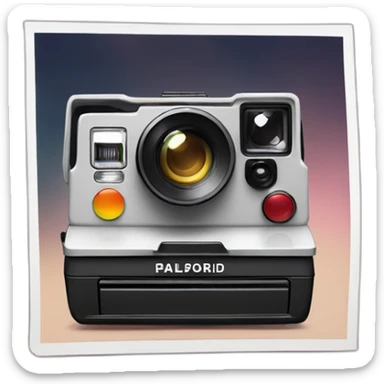 Kamera Polaroid dan Kertas Foto sticker