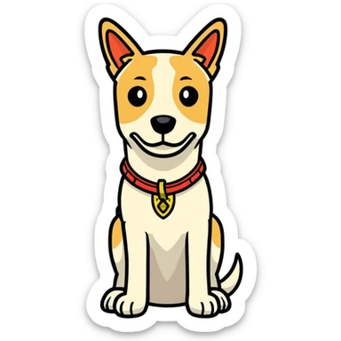 A dog named Sammy on a Juan poster that says wanted Dead or Alive $1 billion reward sticker