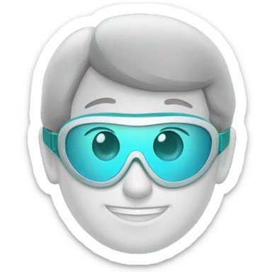 goggles for laboratory sticker