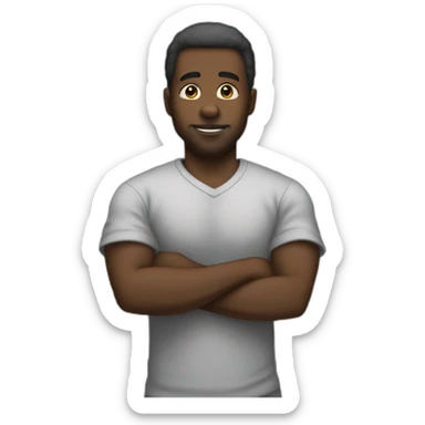 black guy in prison sticker