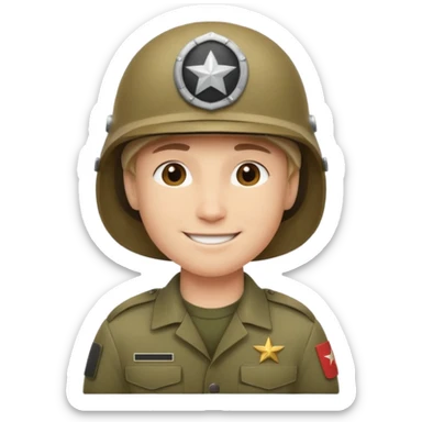 Combine these two 🪖🙂
:military_helmet: :simple_smile: sticker