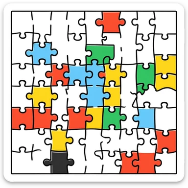 Puzzle sticker