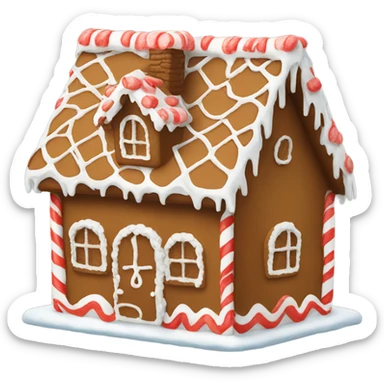 gingerbread house sticker