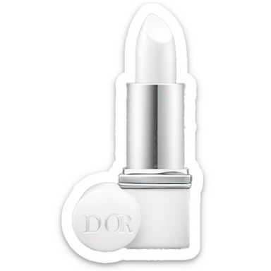 White Dior lipstick  sticker