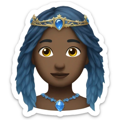 rowena Raven's blue diadem sticker