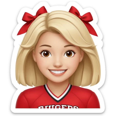 Rutgers Cheerleader sticker