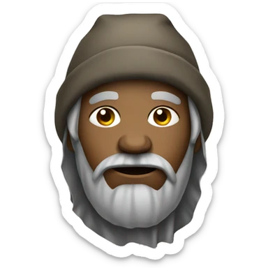 homeless beggar sticker