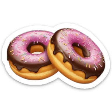 Double donuts sticker