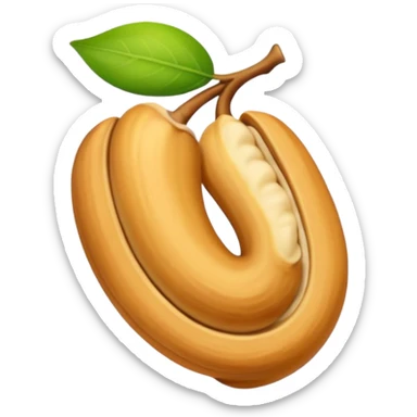 Make single simple Cashew dryfruit no leave  sticker