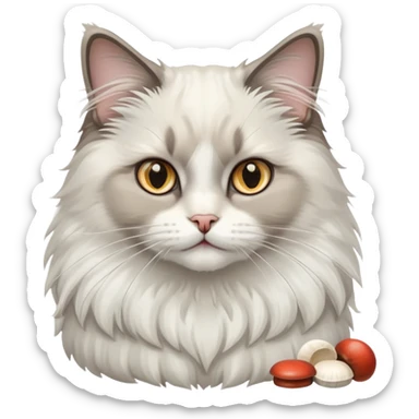 One ragdoll cat selling mushrooms pills sticker