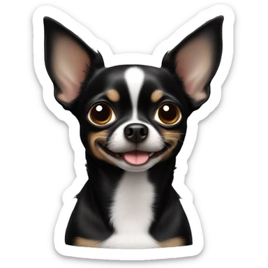 Black chihuahua  sticker