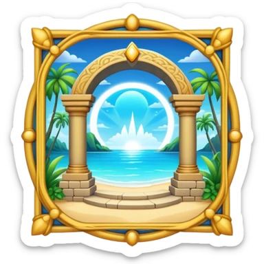a dream portal paradise sticker