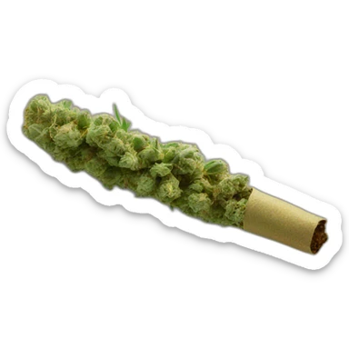 Marijuana blunt sticker